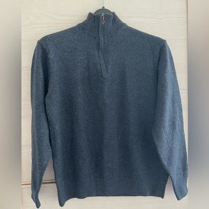 Boy’s Wool Mock Zip up Sweater